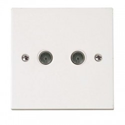 2 Gang TV Coaxial/Aerial Socket 2 Gang TV Coaxial/Aerial Socket