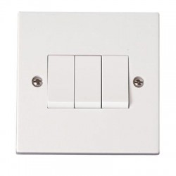 3 Gang 2 Way 10 Amp Switch Plate 3 Gang 2 Way 10 Amp Switch Plate