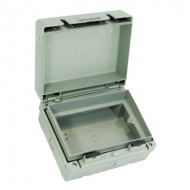 2G IP65 Rated Heavy Duty Universal Accessory Box 2 Gang Unpopulated 2G IP65 Rated Heavy Duty Universal Accessory Box 2 Gang Unpopulated