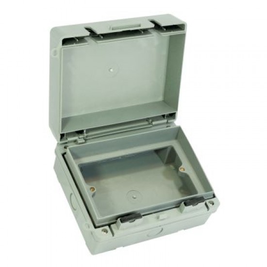 2G IP65 Rated Heavy Duty Universal Accessory Box 2 Gang Unpopulated