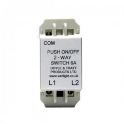 2-Way Push On/Off Switch Module (Dummy Dimmer) 6A 2-Way Push On/Off Switch Module (Dummy Dimmer) 6A
