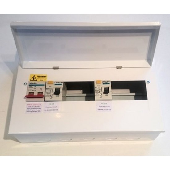 NIGLON M3CU14S/280 Dual RCD Controlled Split Load Consumer Unit.