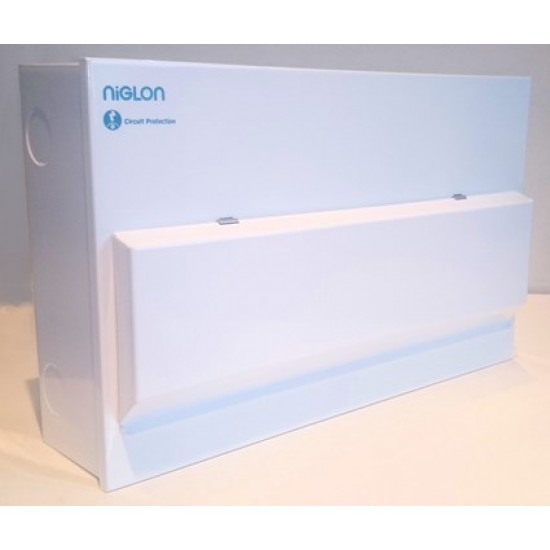 NIGLON M3CU18S/A280 6/6 Dual RCD Controlled Split Load Consumer Unit. NIGLON M3CU18S/A280 6/6 Dual RCD Controlled Split Load Consumer Unit.