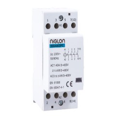 NIGLON MA440PC 4 POLE 40Amp 230V AC DIN MOUNT CONTACTOR NIGLON MA440PC 4 POLE 40Amp 230V AC DIN MOUNT CONTACTOR
