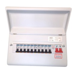 NIGLON PROTEGO 12 WAY CON/UNIT C/W SURGE PROTECTION + 10 x Rcbo's
