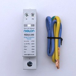 Niglon Type 2 Surge Protection Kit Compact Pluggable c/w Neutral & Earth Links