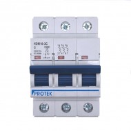 PROTEK Triple Pole 10KA 16A MCB PROTEK Triple Pole 10KA 16A MCB