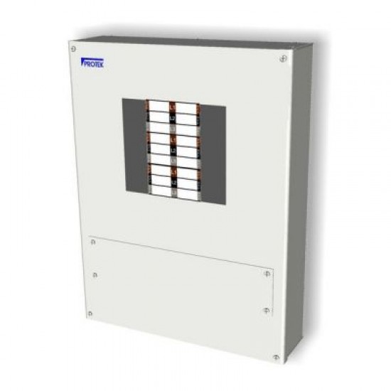 PROTEK Distribution Board, 6 MCB Way TP 3 Phase, w/o Incomer