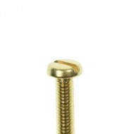 M4 X 12MM BRASS PAN HEAD SCREW