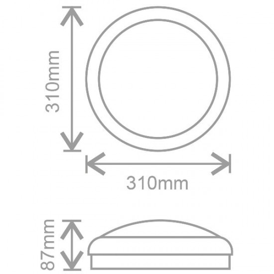 KOSNIC BLANCA IP65 EMPTY BULKHEAD KOSNIC BLANCA IP65 EMPTY BULKHEAD