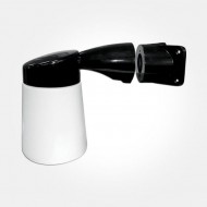 ETERNA WELL GLASS FITTING WALL/CORNER MOUNT BLACK ETERNA WELL GLASS FITTING WALL/CORNER MOUNT BLACK