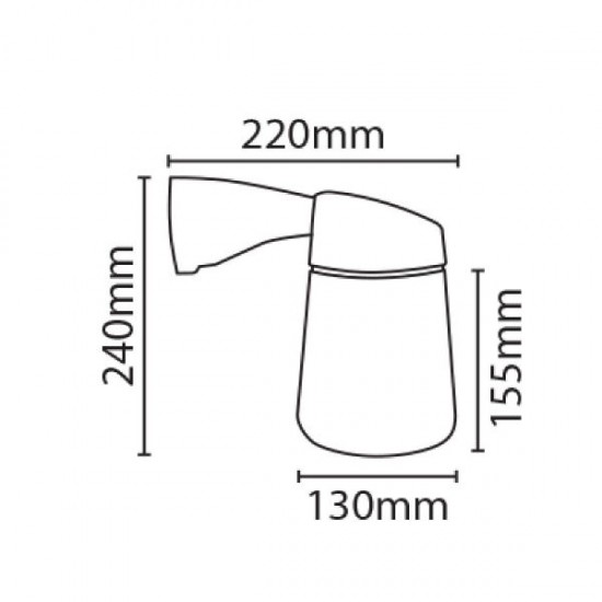 ETERNA WELL GLASS FITTING WALL/CORNER MOUNT BLACK ETERNA WELL GLASS FITTING WALL/CORNER MOUNT BLACK